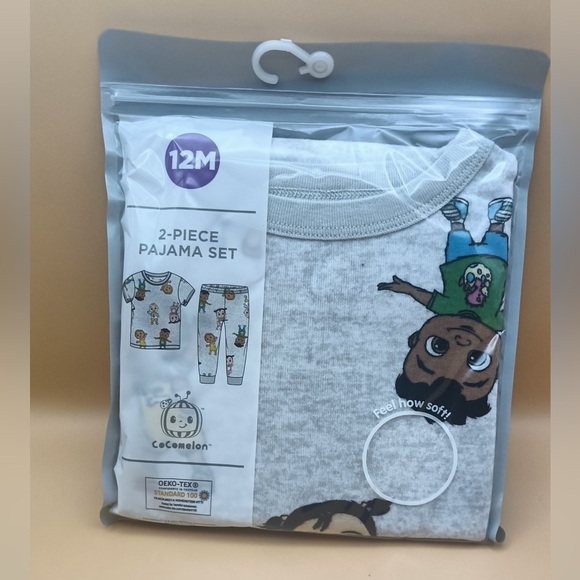 Cocomelon 12 month 2 piece Kids Pajama Set - Picture 1 of 4